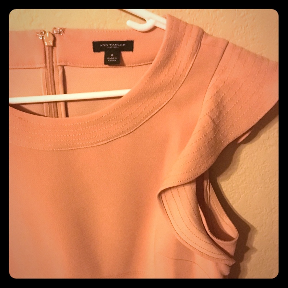 Ann Taylor ruffle sleeve dress 4